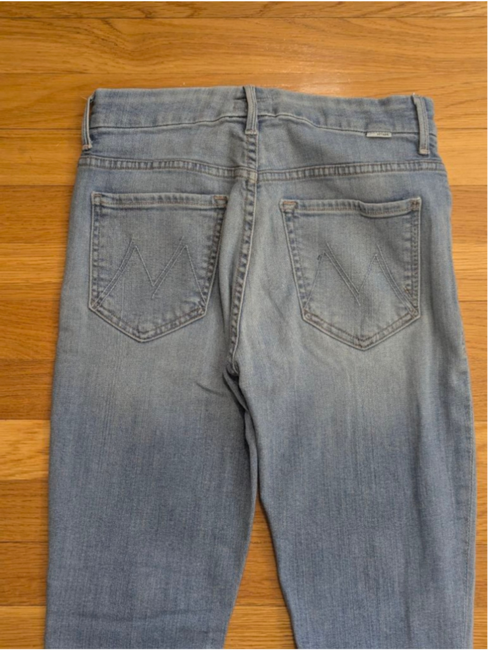MOTHER Looker Skinny Jeans Light Kitty Blue Size 27 - Picture 6 of 14